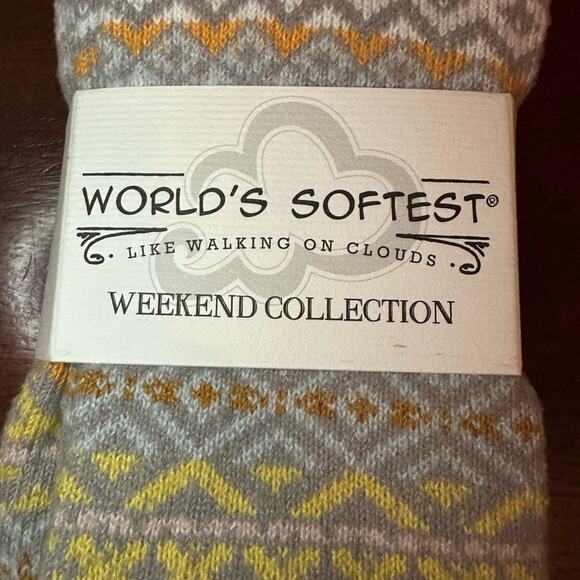 Crescent World's Softest Crew Sock Harbor Grey Womens Soft 6-11 NWT - Picture 6 of 7